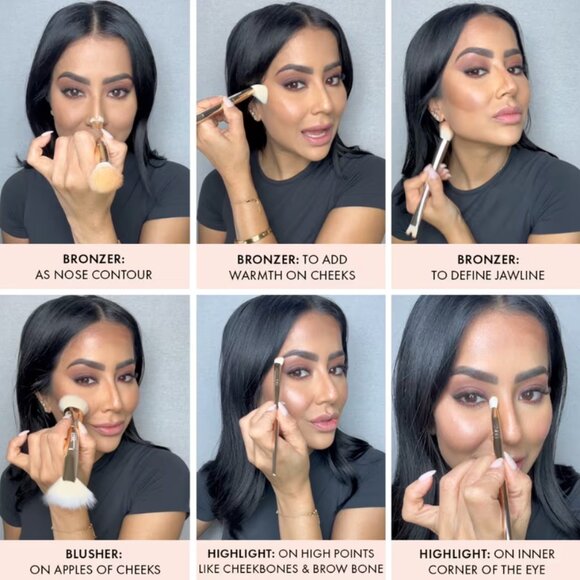 ICONIC LONDON Precision Duo Contour Brush - Picture 3 of 5